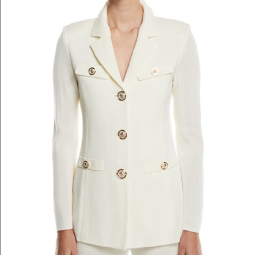 Misook Dressed Up Button-Front Jacket